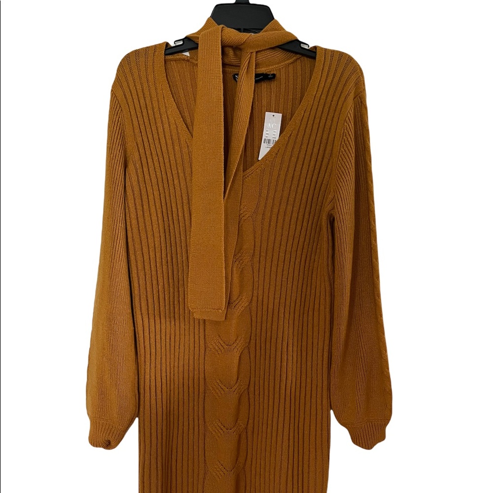 NYCO Cable Knit Sweater Dress